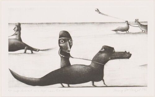 JENNY DOLEZEL Self Portrait on a Reptilian Excursion