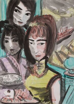 ROSSANO FAN In a Coffee House by the Port I