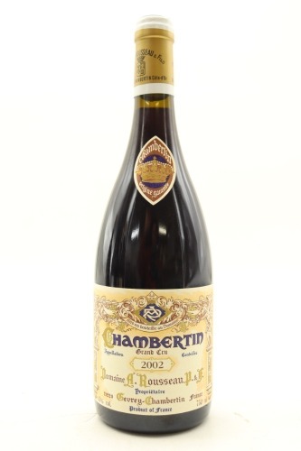 (1) 2002 Domaine Armand Rousseau Pere et Fils Chambertin Grand Cru, Cote de Nuits [RP97]