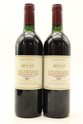 (2) 1987 Te Mata Estate Coleraine, Hawke's Bay