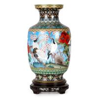 A Chinese Cloisonne 'Flower and Bird' Vase