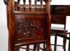 A Chinese Blackwood Mahjang Table and Four Chairs - 3