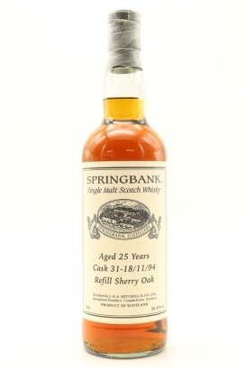 (1) Springbank 1994 25 Year Old Private Cask Bottling Single Malt Scotch Whisky, 50.4% ABV