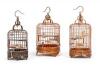 Three Chinese Small Bird Cages