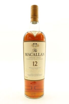 (1) The Macallan 12 Year Old Sherry Cask Single Malt Scotch Whisky, 43% ABV, 750ml, circa 2000's