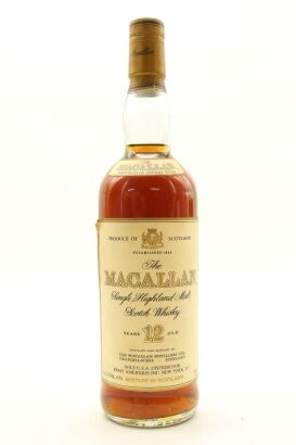 (1) The Macallan 12 Year Old Sherry Wood Single Malt Scotch Whisky, 43% ABV, 750ml, circa 1980s