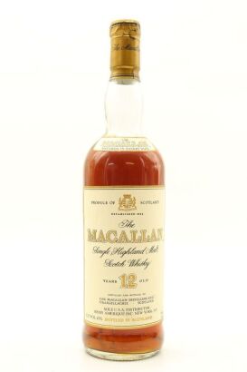 (1) The Macallan 12 Year Old Sherry Wood Single Malt Scotch Whisky, 43% ABV, 750ml, circa 1980s (MS)