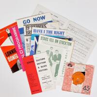 A Vintage Selection Music Sheet Books and Single Vinyl.