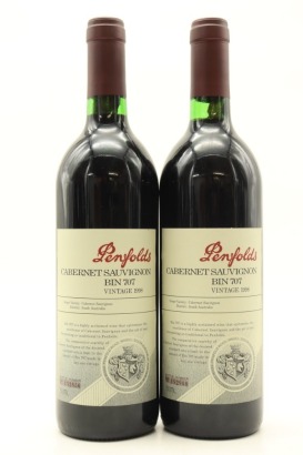(2) 1998 Penfolds Bin 707 Cabernet Sauvignon, South Australia [JR16.5] [WE93] [JO97]