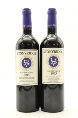 (2) 2015 Stonyridge Vineyard Larose, Waiheke Island