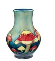 William Moorcroft, Claremont Toadstool Vase, C.1916