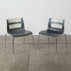 A Pair of Otto Chairs in Anthracite by Antonio Criterion for B&B Italia
