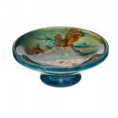 William Moorcroft, Unusual Tazza Stand, C.1930