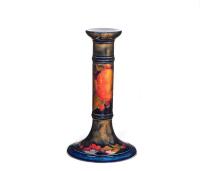 William Moorcroft, Pomegranate Candlestick, C. 1920