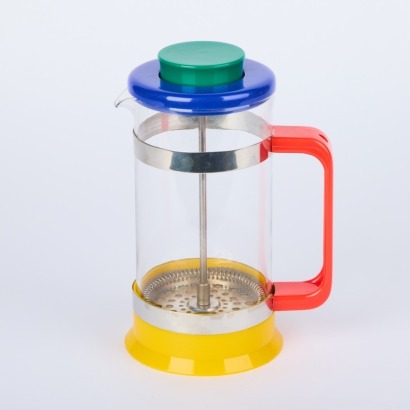 A Multi-Coloured Coffee Plunger