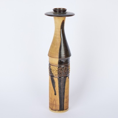 A Richard Cadness Trickle Glaze Floor Vase