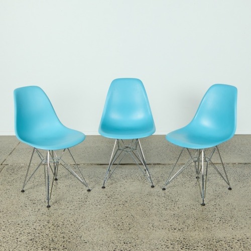 A Trio of DSR Chairs by Charles and Ray Eames for Herman Miller
