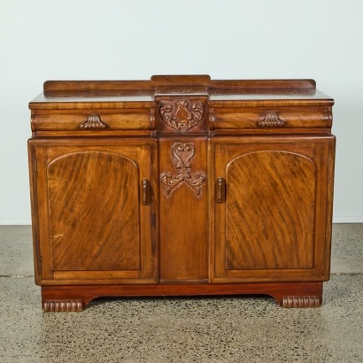 A Carved Two Door Sideboard A/F