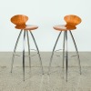 A Pair of Italian Effezeta Bar Stools