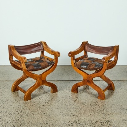 A Pair of Throne Style Chairs