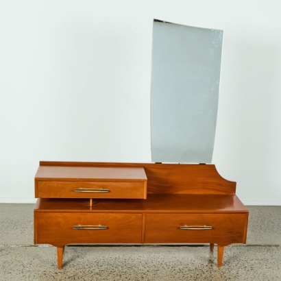 A Retro Split Level Dresser with Solid Wood