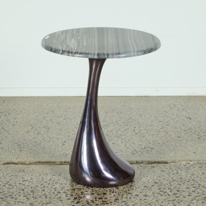 A Polished Granite Side Table