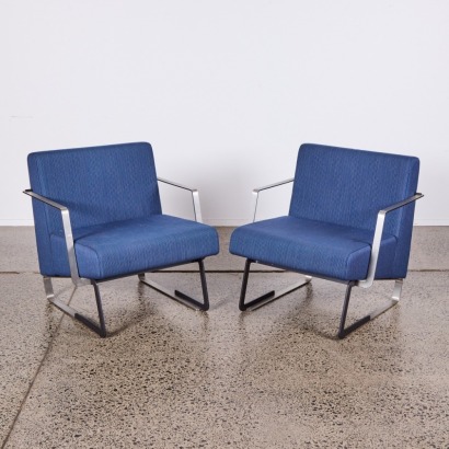 A Pair of Nelson Style Armchairs by Sam Haughton for IMO