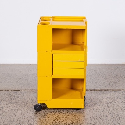 A Yellow Joe Colombo Boby Trolley A/F