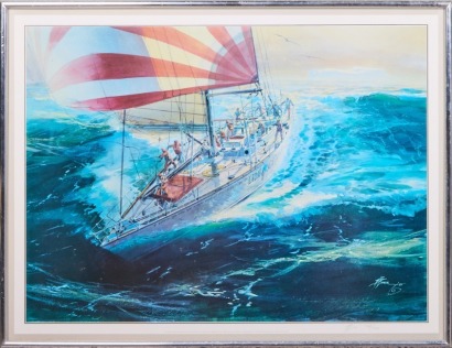 A David Barker Yacht Print