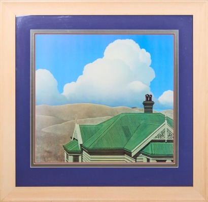 A Brent Wong House with Green Roof Reproduction Print