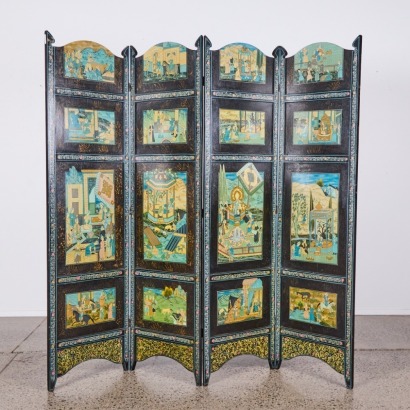 A Vintage Oriental Room Screen
