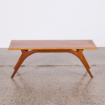 A Mid-Century Solid Mahogany Coffee Table