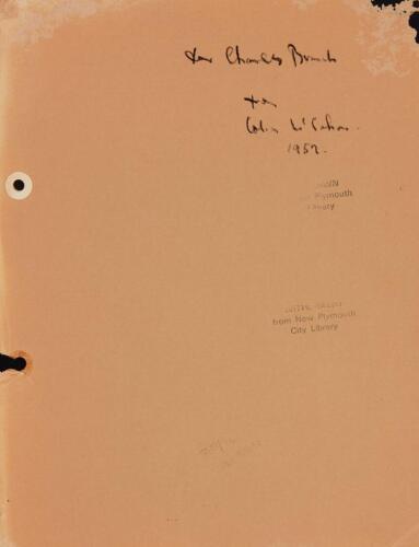 COLIN MCCAHON untitled (single page from 15 Drawings)