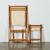 A Skagerak Tarok Teak and Canvas Rocker with Foot Stool - 3