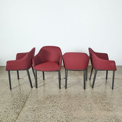 A Set of Four Softshell Chairs by Ronan & Erwan Borollic for Vitra