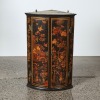 A Georgian Chinoiserie Bow Front Corner Cupboard