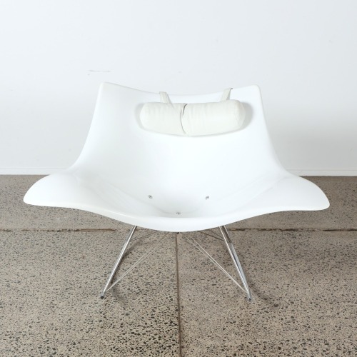 A Stingray Rocker by Thomas Pedersen with Leather Headrest for Fredericia
