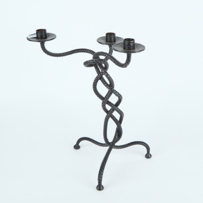 A Rebar Candle Holder