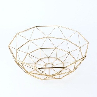 A Gold Geometric Lightshade