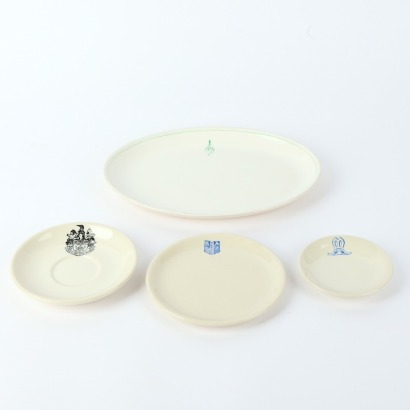 A Set of Four Crown Lynn Monogram Dishes