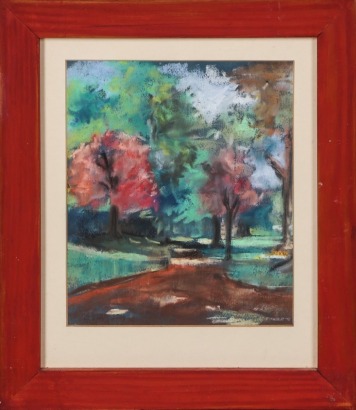 FRED FIEBER Untitled Park Scene