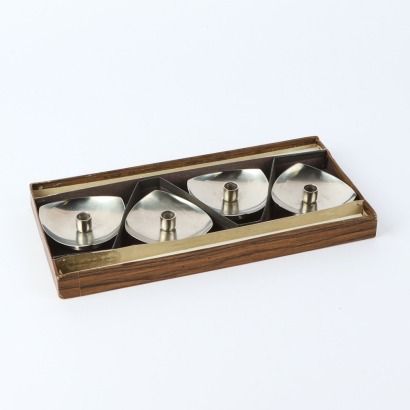 A Set of Four Danish Stelton Candleholders