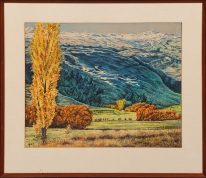 A YMC Signed Landscape Artwork