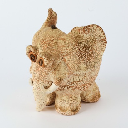 A Caroline Hodgson Studio Pottery Elephant Planter