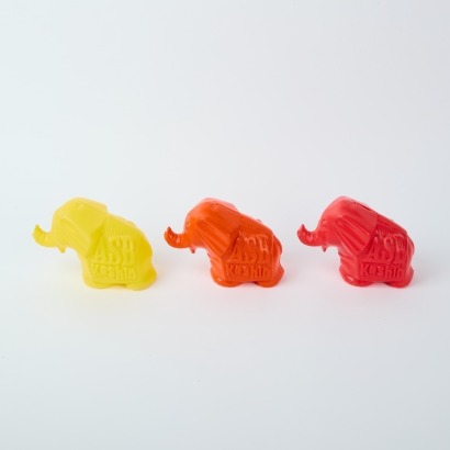 A Trio of Vintage Kashin Elephant Money Boxes