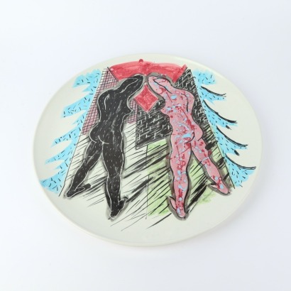 An Erroll Barnes Charger with Artwork Inspired by Gavin Chilcott