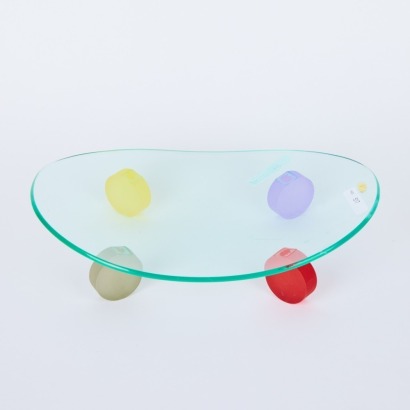 A Memphis Style Lucite Dish