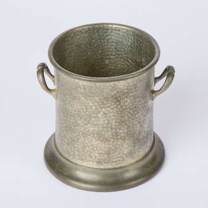 A Vintage Pewter Auckland Golf Club Wine Bottle Holder
