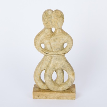 A Friendship Embraced Stone Sculpture