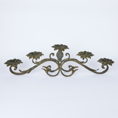 A Large Bronze Five-Tier Candle Stick Holder